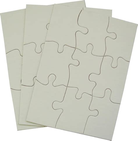 inovart puzzle-it 9-piece blank puzzle